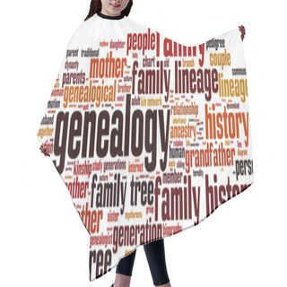 Personality  Genealogy Word Cloud Hair Cutting Cape