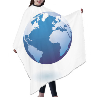 Personality  Blue Icon Earth Gel Hair Cutting Cape