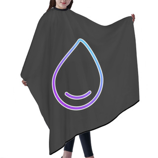 Personality  Big Drop Of Water Blue Gradient Vector Icon Hair Cutting Cape