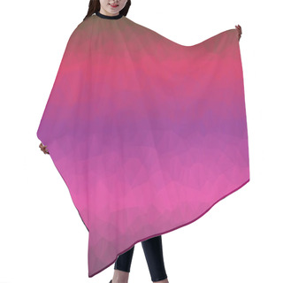 Personality  Abstract Multicolored Background With Polygonal Pattern Hair Cutting Cape