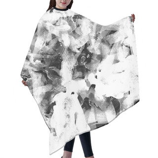 Personality  Watercolor Seamless Pattern With Abstract Stripes, Dots And Brushstrokes. Hair Cutting Cape