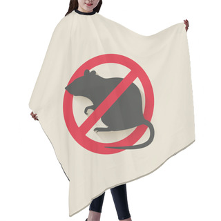 Personality  Rat Warning Sign Hair Cutting Cape