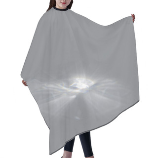 Personality  Scene With Gray Background And Organic Drop Shadows And Rays Of Light Hair Cutting Cape