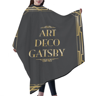 Personality  Gatsby Art Deco Background Hair Cutting Cape