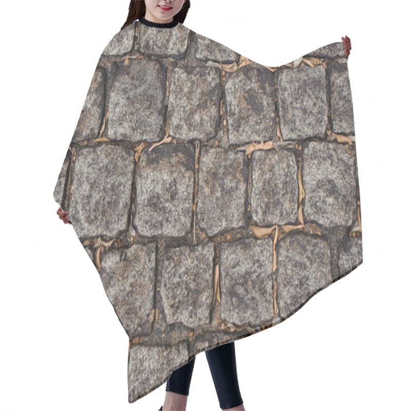 Personality  Background Of Grey Stone Tiles  Hair Cutting Cape