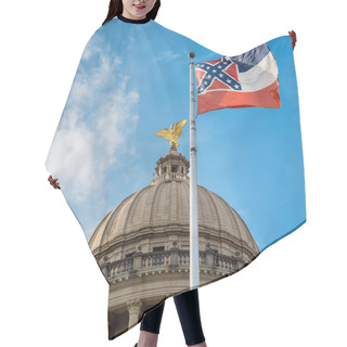 Personality  Mississippi State Flag Flying In Front Of Capitol Building In Ja Hair Cutting Cape