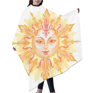 Personality  Decorative Sun With Face Hair Cutting Cape
