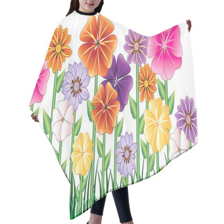 Personality  Flower Garden Hair Cutting Cape