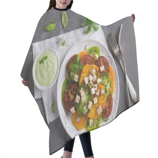 Personality  Salad With Colorful Tomatoes Hair Cutting Cape