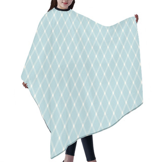 Personality  Retro Argyle Pattern Hair Cutting Cape