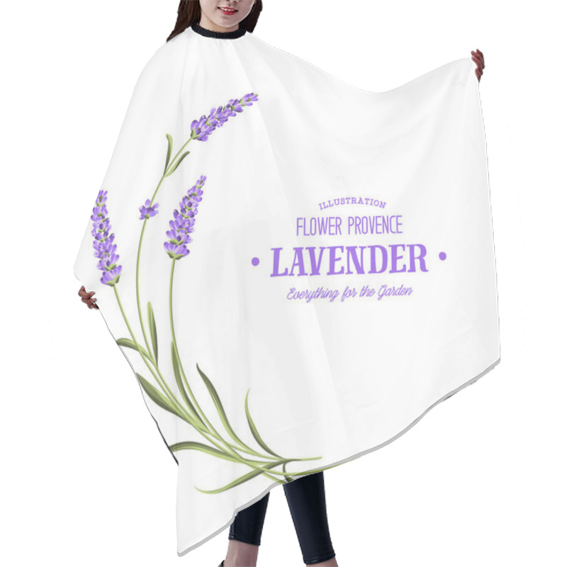 Personality  Bunch of lavender. hair cutting cape