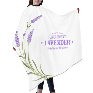 Personality  Bunch Of Lavender. Hair Cutting Cape