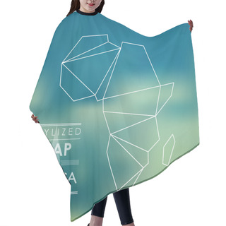 Personality  Stylized Map Of Africa Hair Cutting Cape