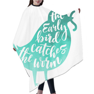 Personality  Bird Lettering Composition Hair Cutting Cape