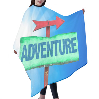 Personality  Adventure Text Sign Hair Cutting Cape