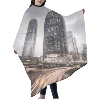 Personality  City Skyline In Hong Kong Hair Cutting Cape