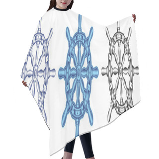 Personality  Steering Wheel Hair Cutting Cape