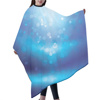 Personality  Blue Smooth Abstract Hair Cutting Cape