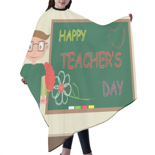 Personality  Happy Teacher's Day Hair Cutting Cape