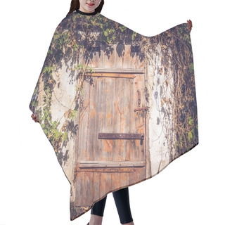 Personality  A Wooden Door In The Old Barn Hair Cutting Cape