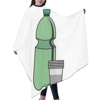 Personality  Plastic Bottle Recycle With Plastic Cups Hair Cutting Cape