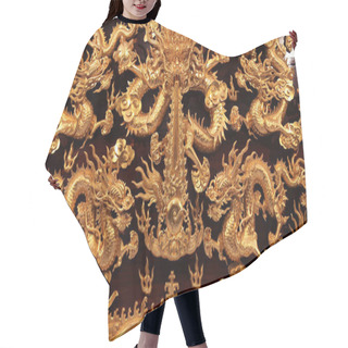 Personality  Pattern Of Beautiful Chinese Carvings Hair Cutting Cape