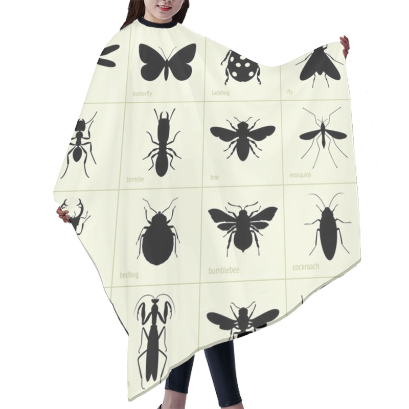 Personality  Insects hair cutting cape