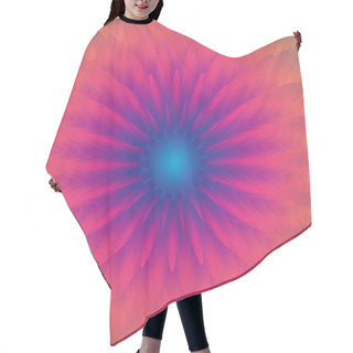 Personality  Psychedelic Abstract Background. Hair Cutting Cape