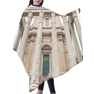Personality  Low Angle View Of Historical Building With Columns In Rome Hair Cutting Cape