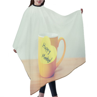 Personality  Happy Monday Note Hair Cutting Cape