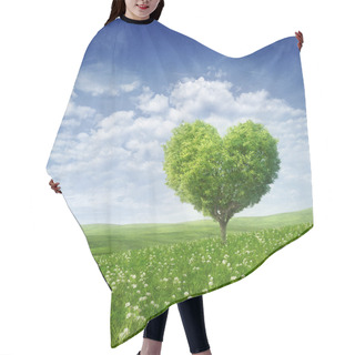 Personality  Tree In The Shape Of Heart, Valentines Day Background Hair Cutting Cape