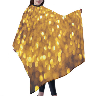 Personality  Abstract Background With Blurred Gold Glitter   Hair Cutting Cape
