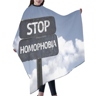 Personality  Stop Homophobia  Sign Hair Cutting Cape