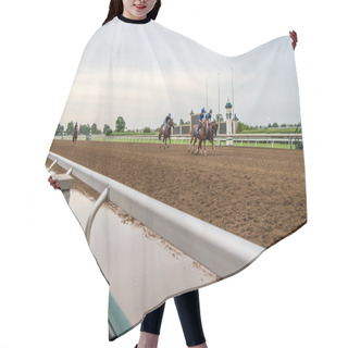 Personality  Keeneland Morning Workouts Hair Cutting Cape