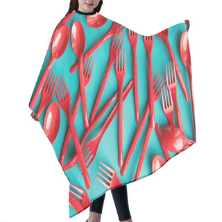 Personality  Various Plastic Cutlery Hair Cutting Cape