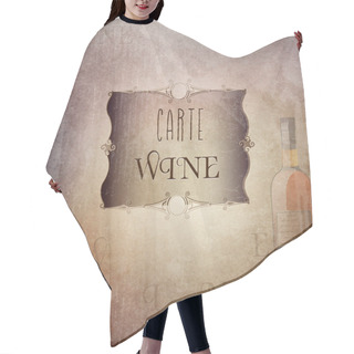 Personality  Wine  Banner Vector Illustration   Hair Cutting Cape