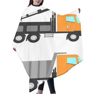 Personality  Construction Trucks Hair Cutting Cape
