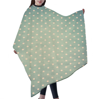 Personality  Vintage Fabric Texture With Pink Polka Dots Hair Cutting Cape