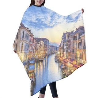 Personality  Panoramic View Of Famous Grand Canal Hair Cutting Cape
