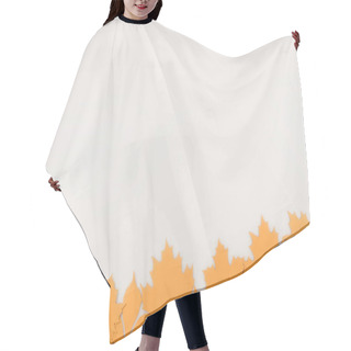 Personality  Border Frame Of Autumnal Leaves Hair Cutting Cape