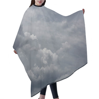Personality  Gray Sky And Clouds Hair Cutting Cape