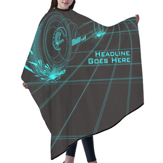 Personality  Speed Design Template Hair Cutting Cape