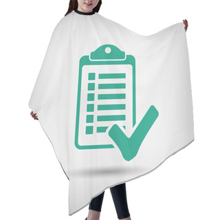 Personality  Pictograph Of Checklist Icon Hair Cutting Cape