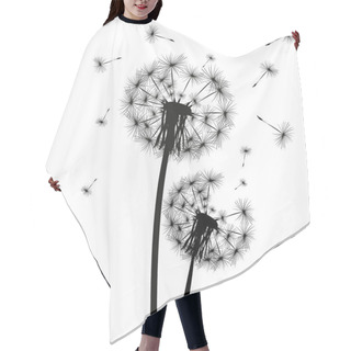 Personality  Silhouette Of A Dandelion Hair Cutting Cape
