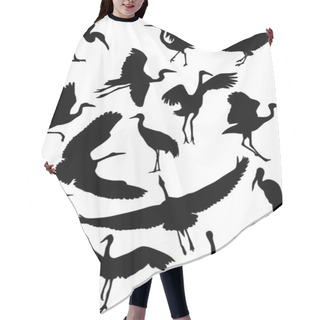 Personality  Stork Silhouette Collection Hair Cutting Cape