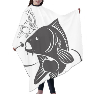 Personality  Illustration Of The Carp Fish Hair Cutting Cape