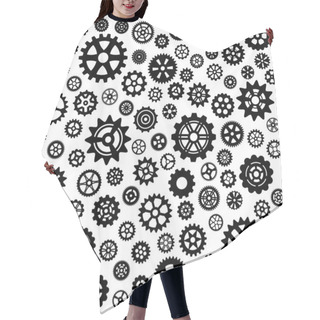 Personality  Set Of Gears Hair Cutting Cape