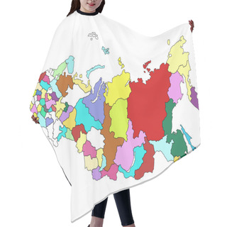 Personality  Map Of Russia Hair Cutting Cape
