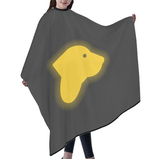 Personality  Basset Hound Yellow Glowing Neon Icon Hair Cutting Cape
