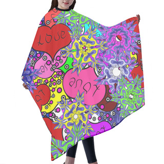 Personality  Abstract Colored Picture Hair Cutting Cape